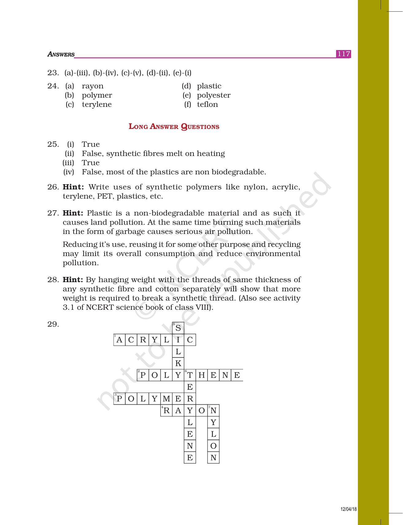 NCERT Exemplar Class 8: Science Answers - Page 8