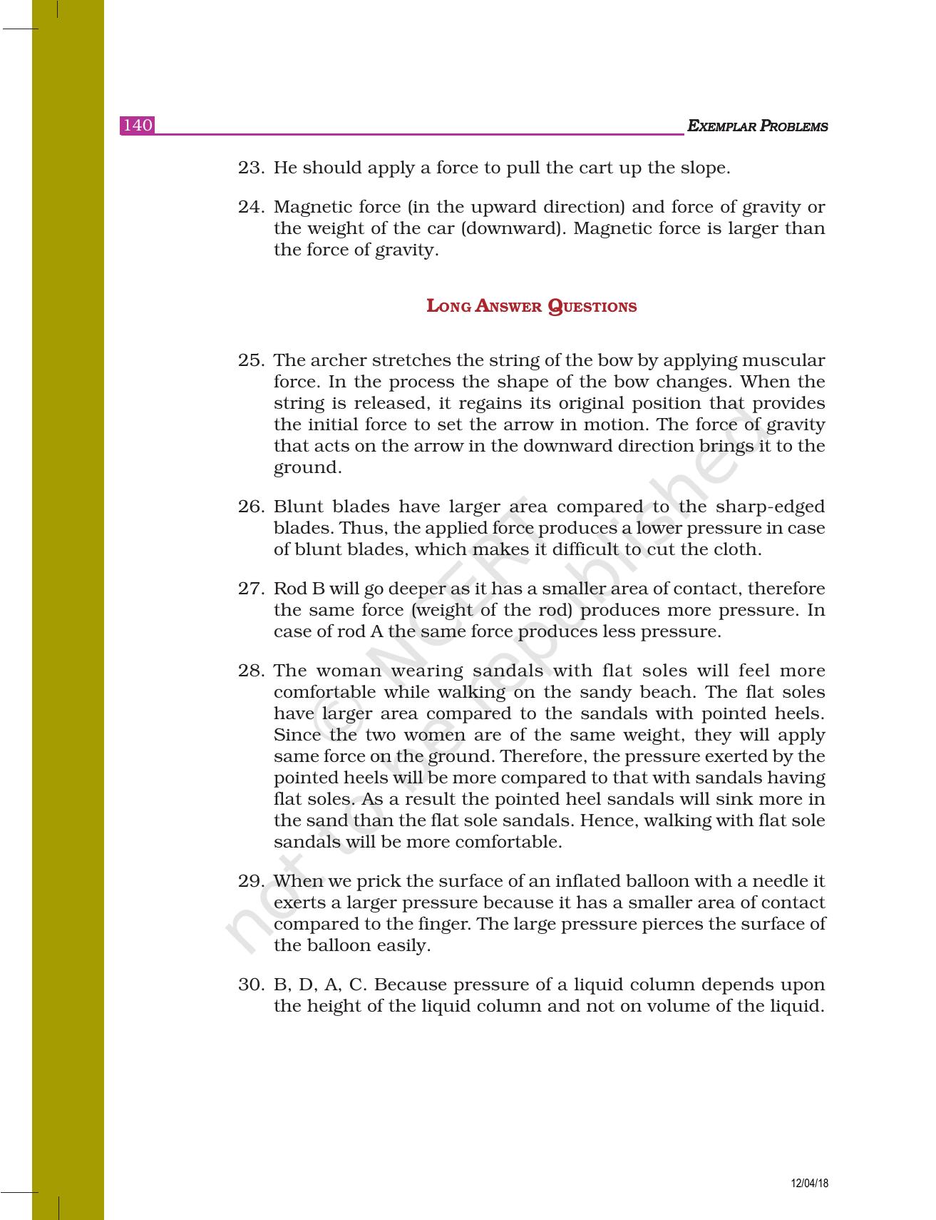NCERT Exemplar Class 8: Science Answers - Page 31