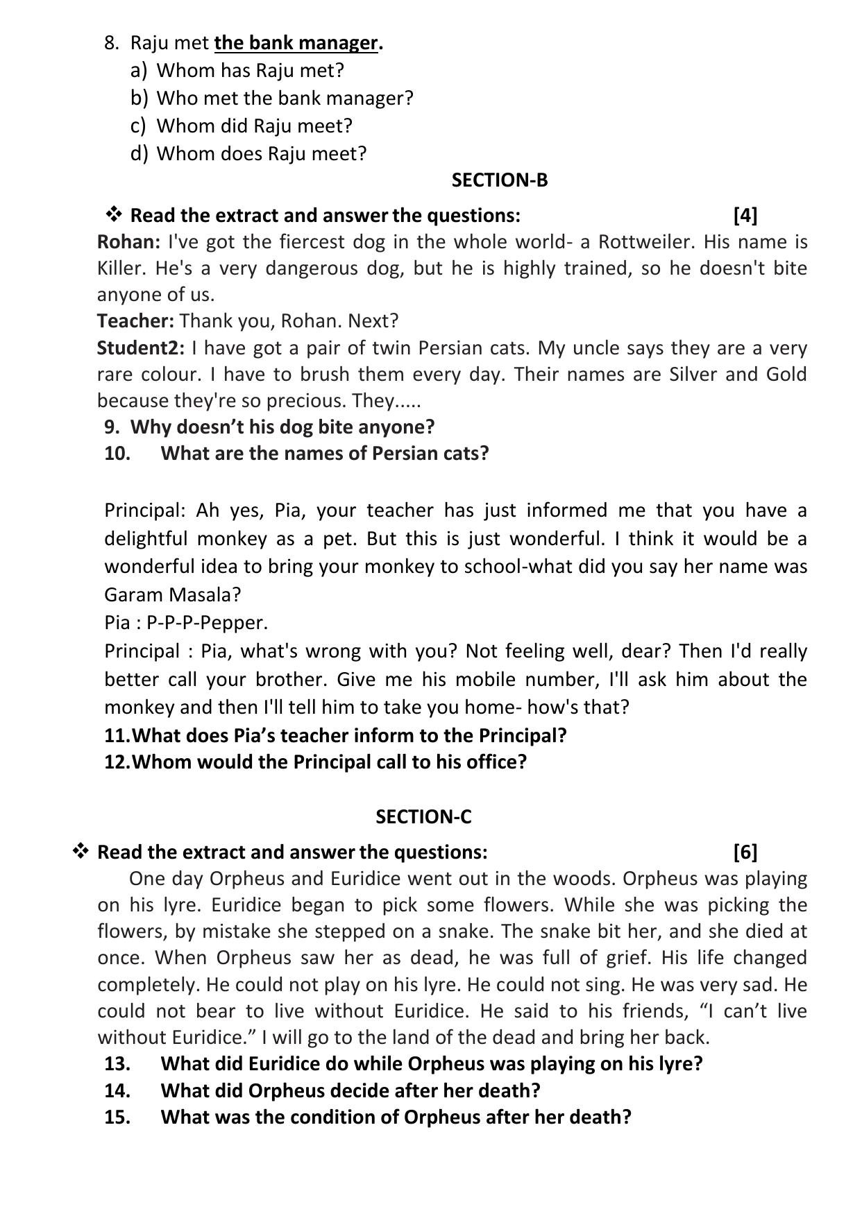 Gujarat Board Class 12th Question Paper 2020: અંગ્રેજી(013)-11 - Page 2