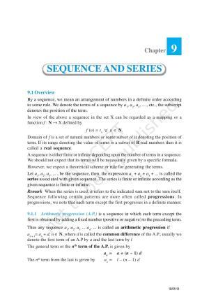 NCERT Exemplar Book for Class 11 Maths: Chapter 9 Sequence and Series