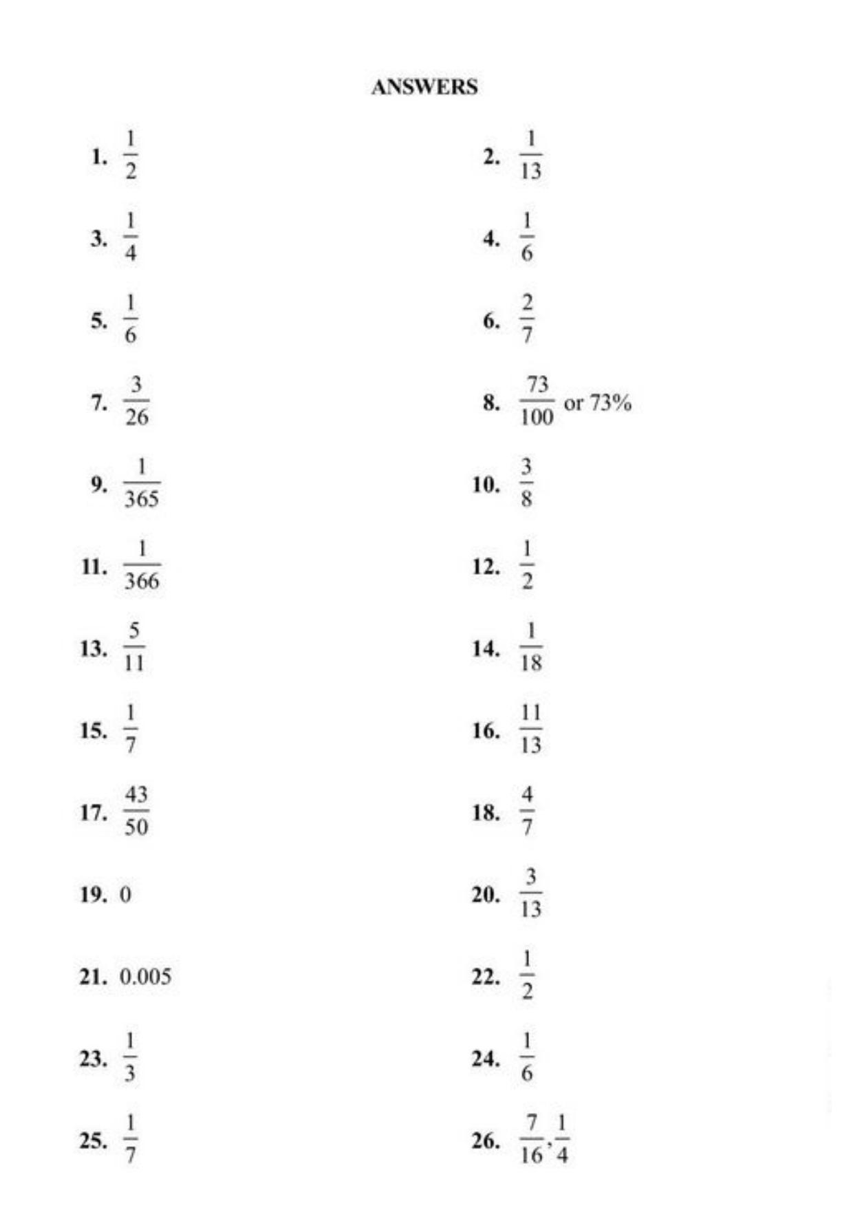 Class 10 Notes, Question & Practice Paper - Mathematics (Topic 15 : Probability) - Page 7