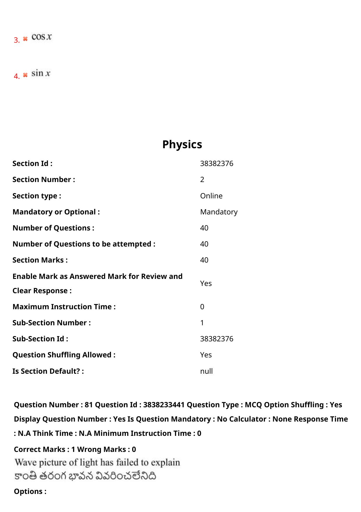TS EAPCET 2024 Question Paper Engineering 10 May Shift 2 With Preliminary Key - Page 61
