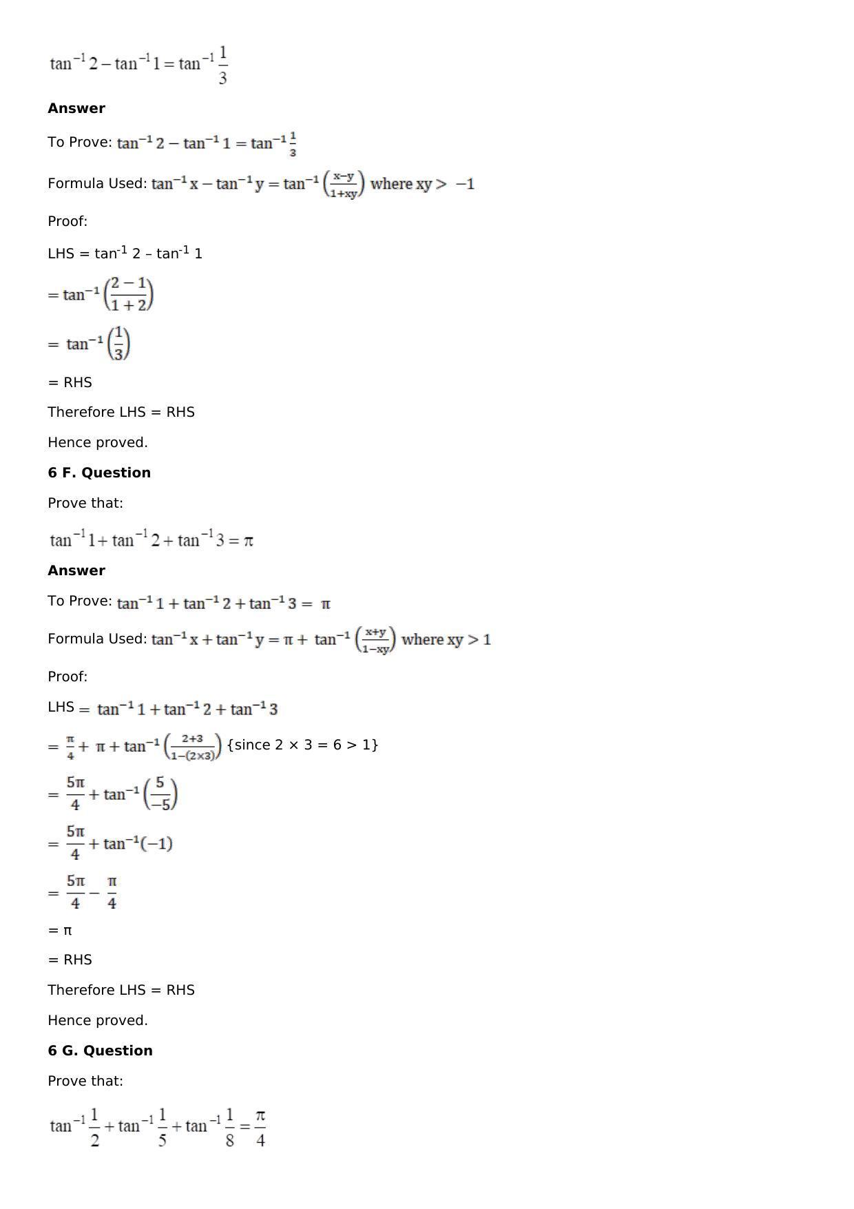 Chapter 4: Inverse Trigonometric Functions Solutions: RS Aggarwal Class 12 Solutions  - Page 21
