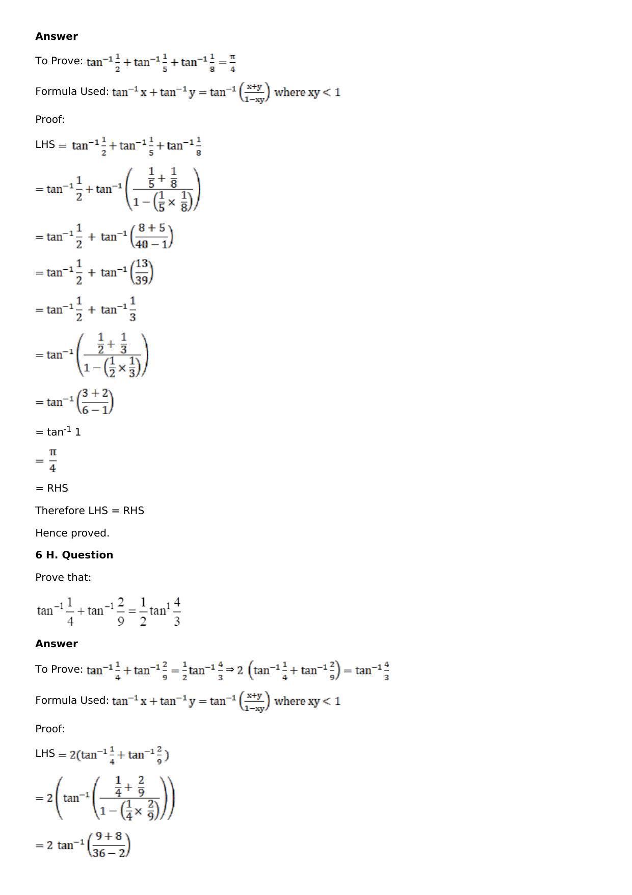 Chapter 4: Inverse Trigonometric Functions Solutions: RS Aggarwal Class 12 Solutions  - Page 22