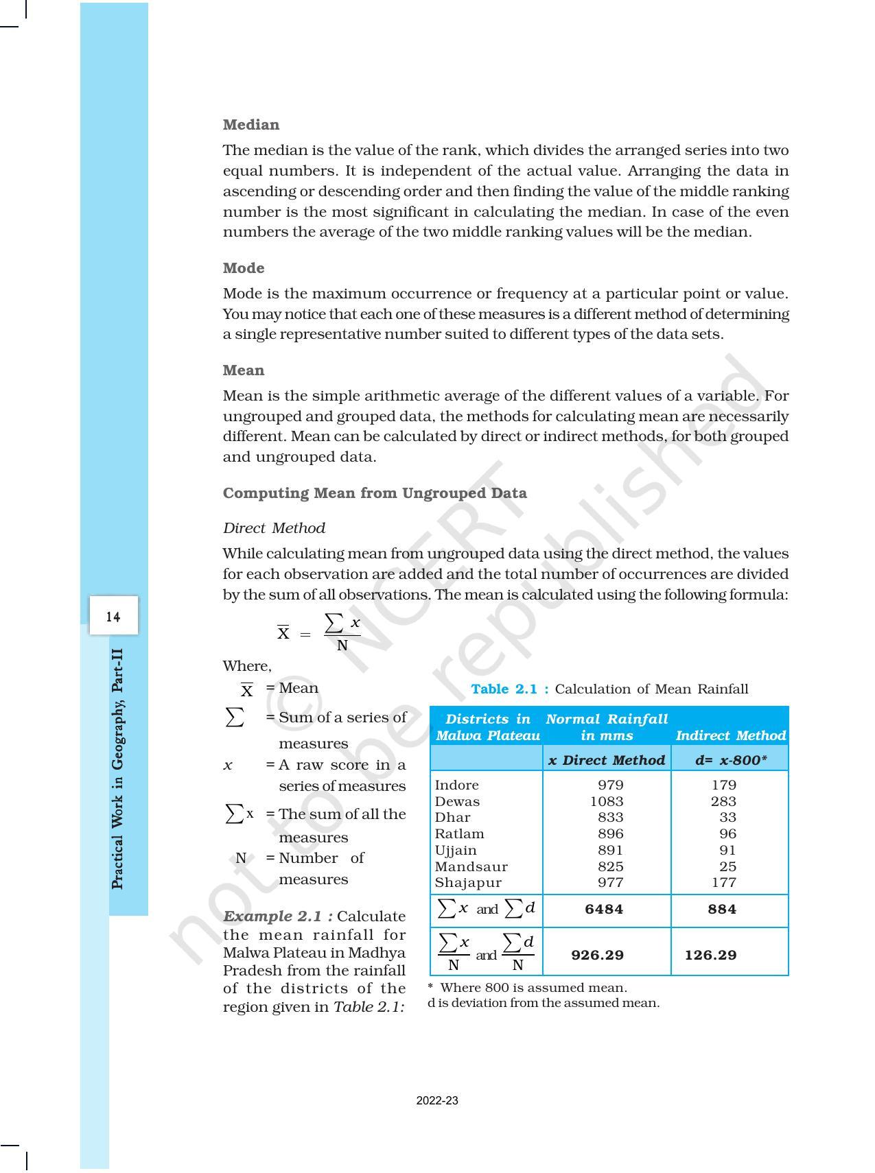 NCERT Book for Class 12 Geography (Part-III) Chapter 2 Data Processing - Page 2