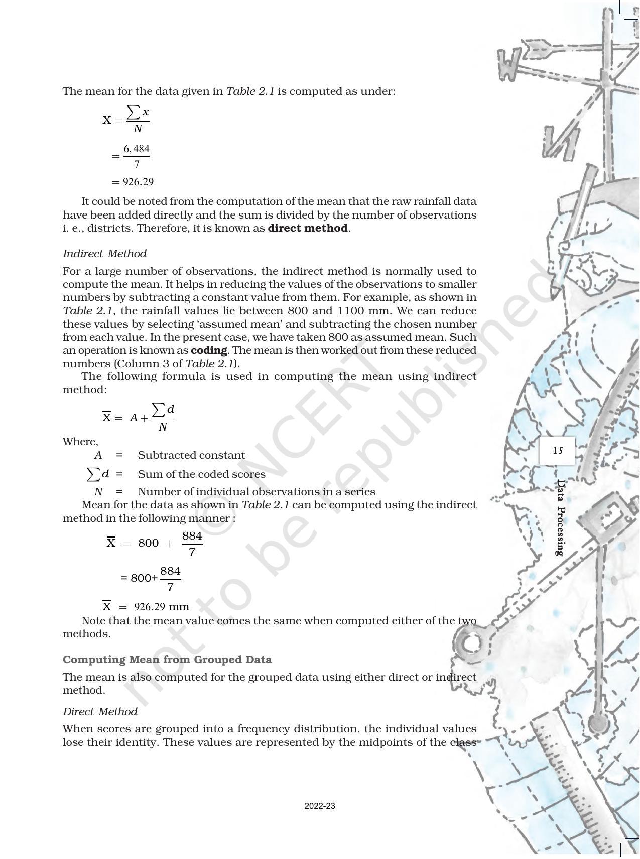 NCERT Book for Class 12 Geography (Part-III) Chapter 2 Data Processing - Page 3