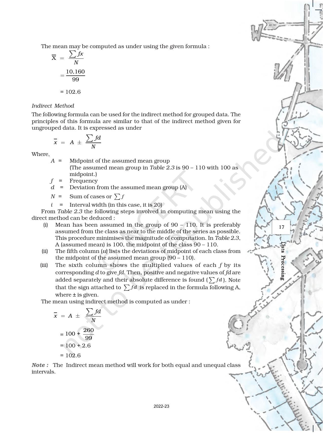 NCERT Book for Class 12 Geography (Part-III) Chapter 2 Data Processing - Page 5