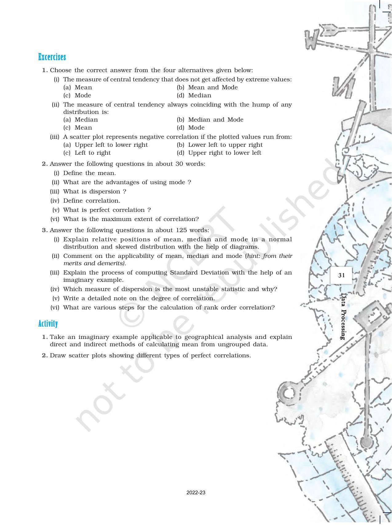 NCERT Book for Class 12 Geography (Part-III) Chapter 2 Data Processing - Page 19