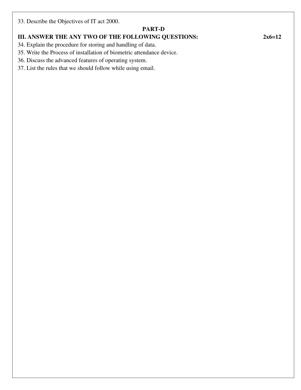 Karnataka 1st PUC Information Technology Model Question Paper 2025 - Page 6