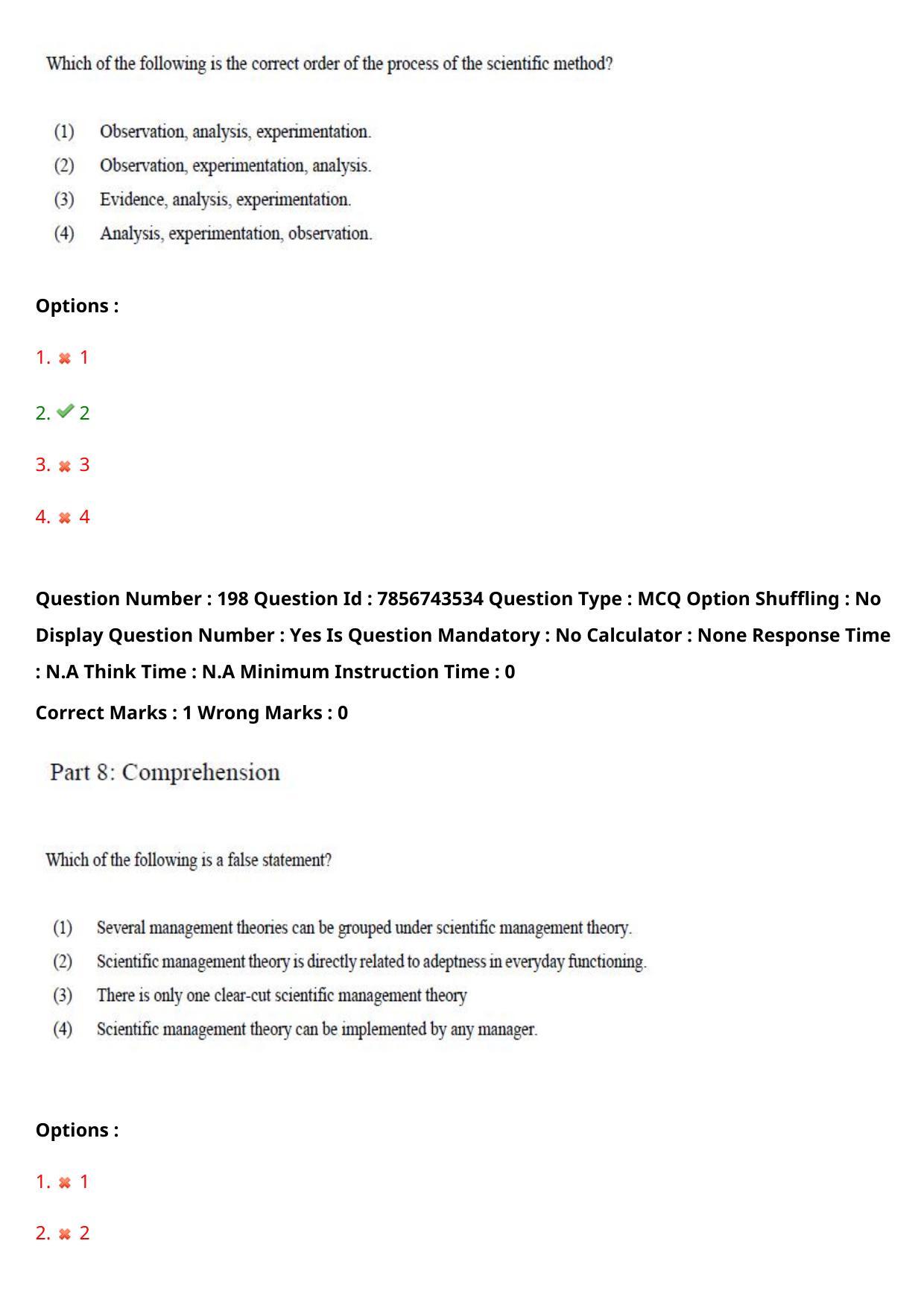 TS ICET 2023 27th May 2023 Forenoon - PRELIMINARY Question Papers - Page 128