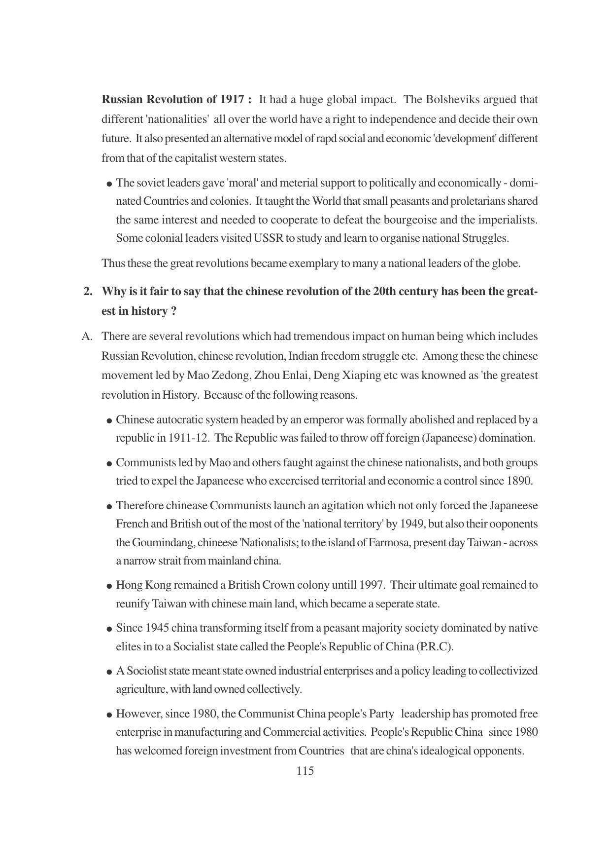 TS SCERT Inter 1st Year History-Book-1 Path 1 (English Medium) Text Book - Page 121