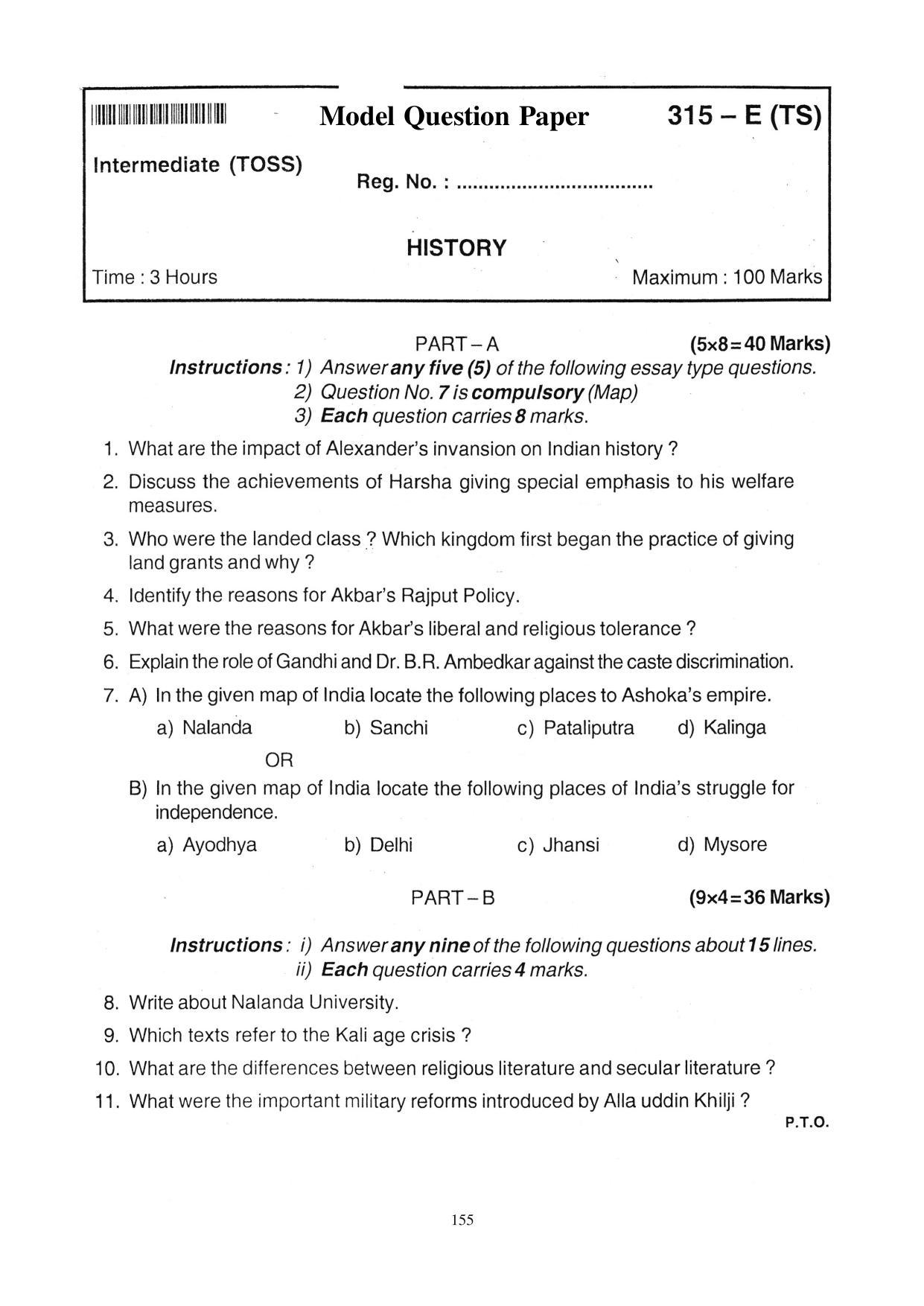 TS SCERT Inter 1st Year History-Book-1 Path 1 (English Medium) Text Book - Page 161