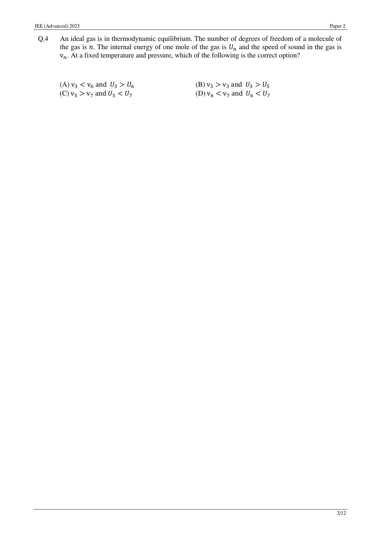 JEE (Advanced) 2023 Paper II - Mathematics Question Paper - Page 11
