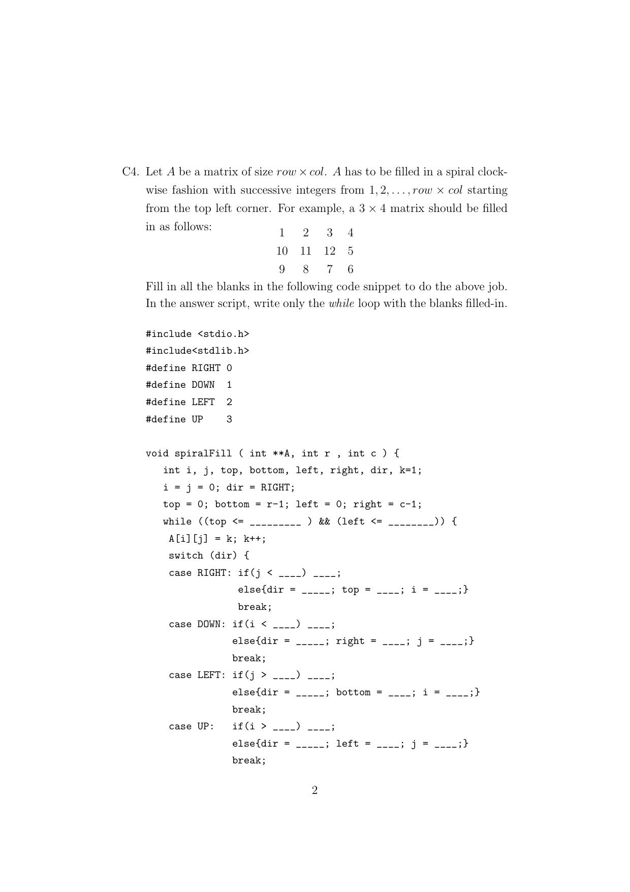 ISI Admission Test M.Tech (CrS) PCB 2021 Sample Paper - Page 2