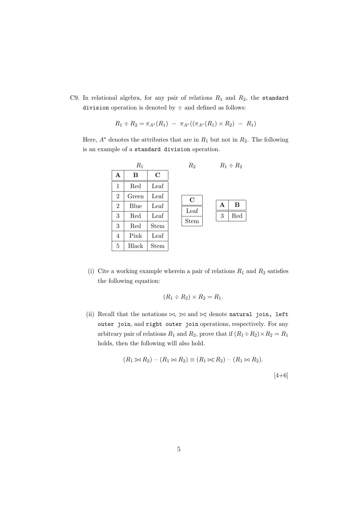 ISI Admission Test M.Tech (CrS) PCB 2021 Sample Paper - Page 5