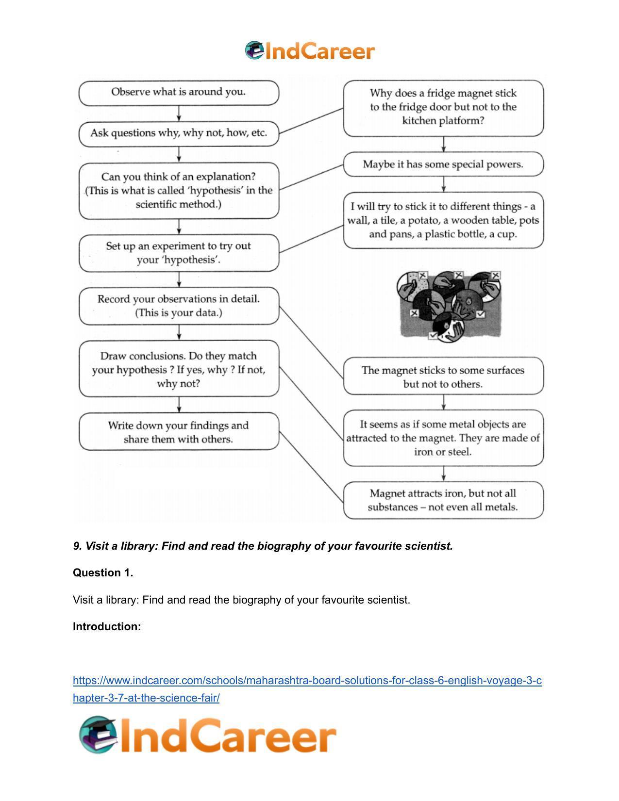 Maharashtra Board Solutions for Class 6- English (Voyage 3): Chapter 3.7- At the Science Fair - Page 8