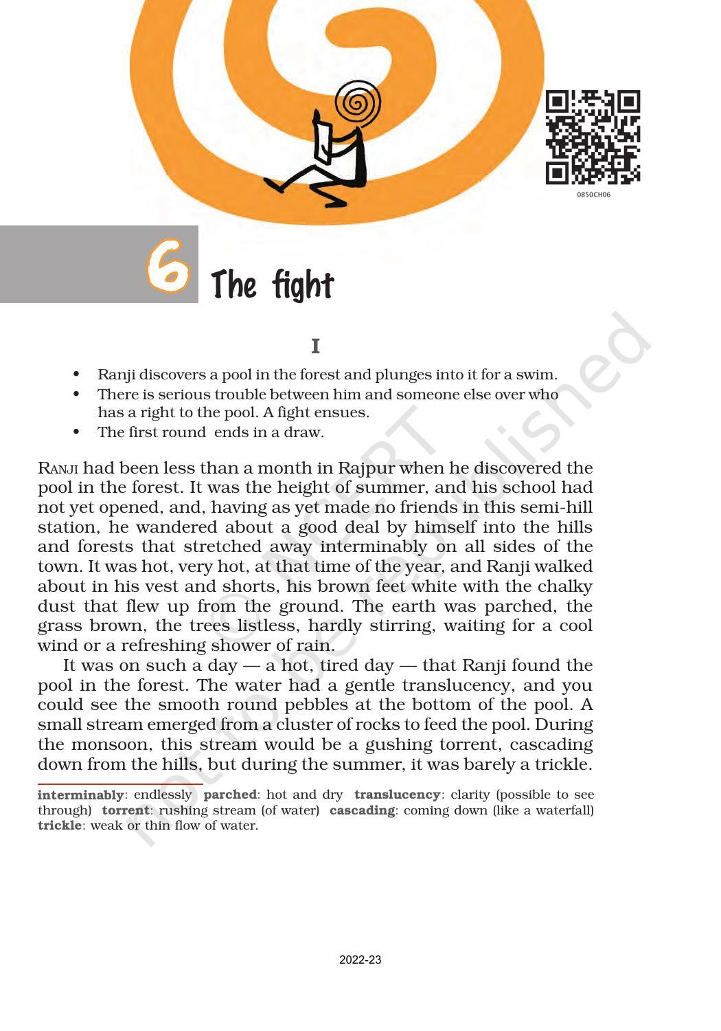 NCERT Book for Class 8 English It So Happened Chapter 6 The Fight - Page 1