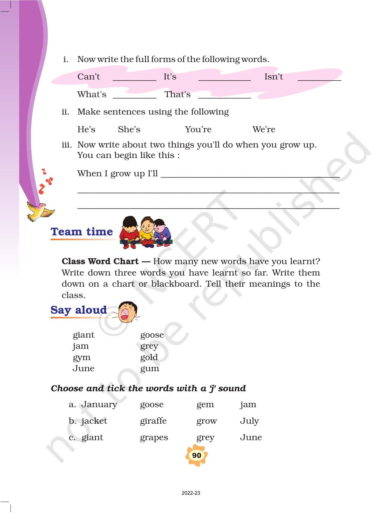 NCERT Book for Class 3 English: Unit IX.1-Don’t Tell  - Page 3