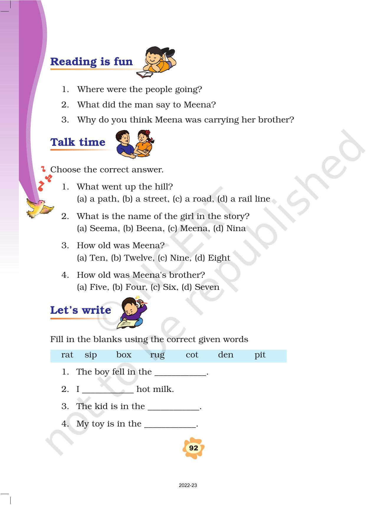 NCERT Book for Class 3 English: Unit IX.1-Don’t Tell  - Page 5