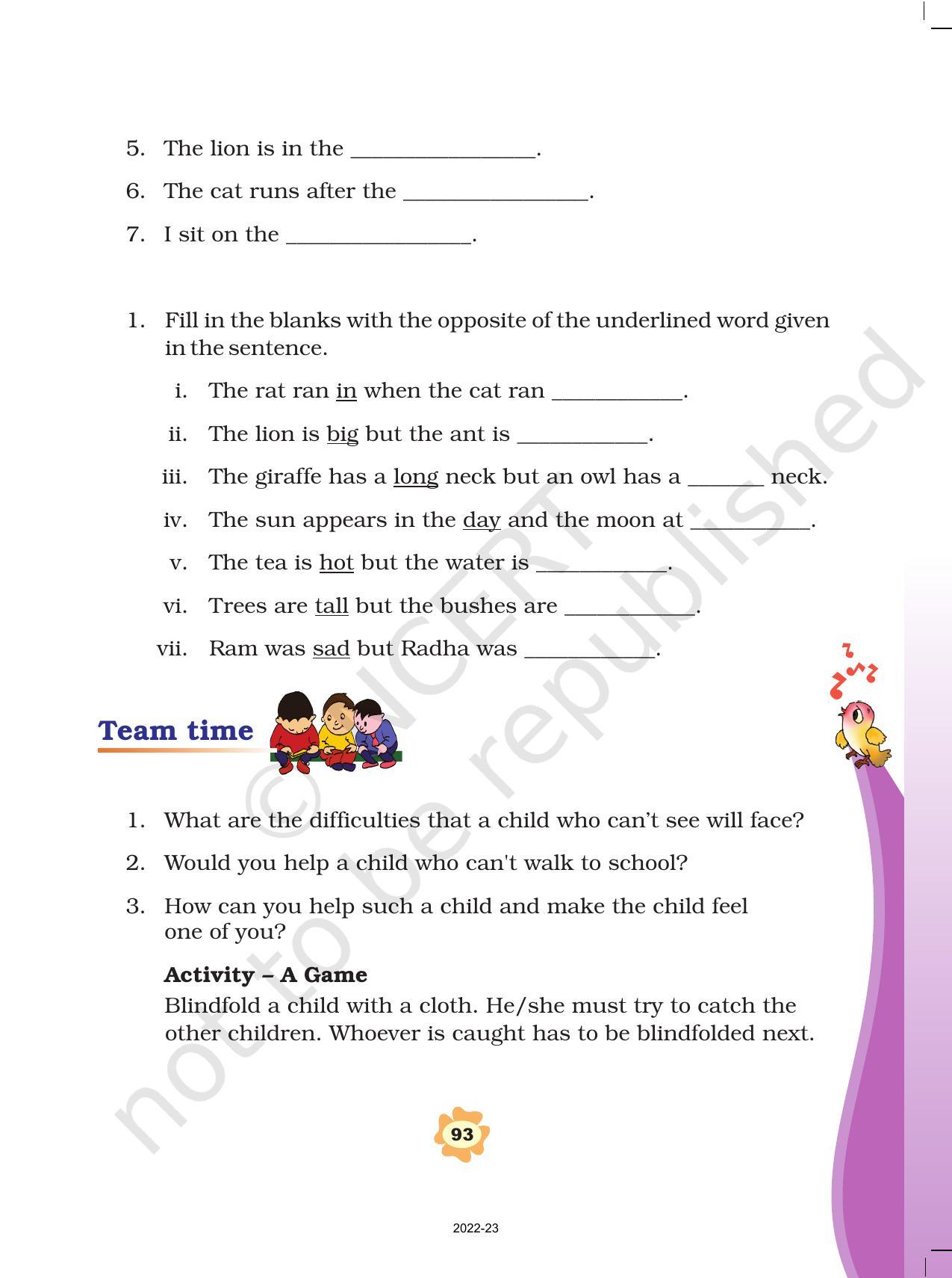 NCERT Book for Class 3 English: Unit IX.1-Don’t Tell - Page 6