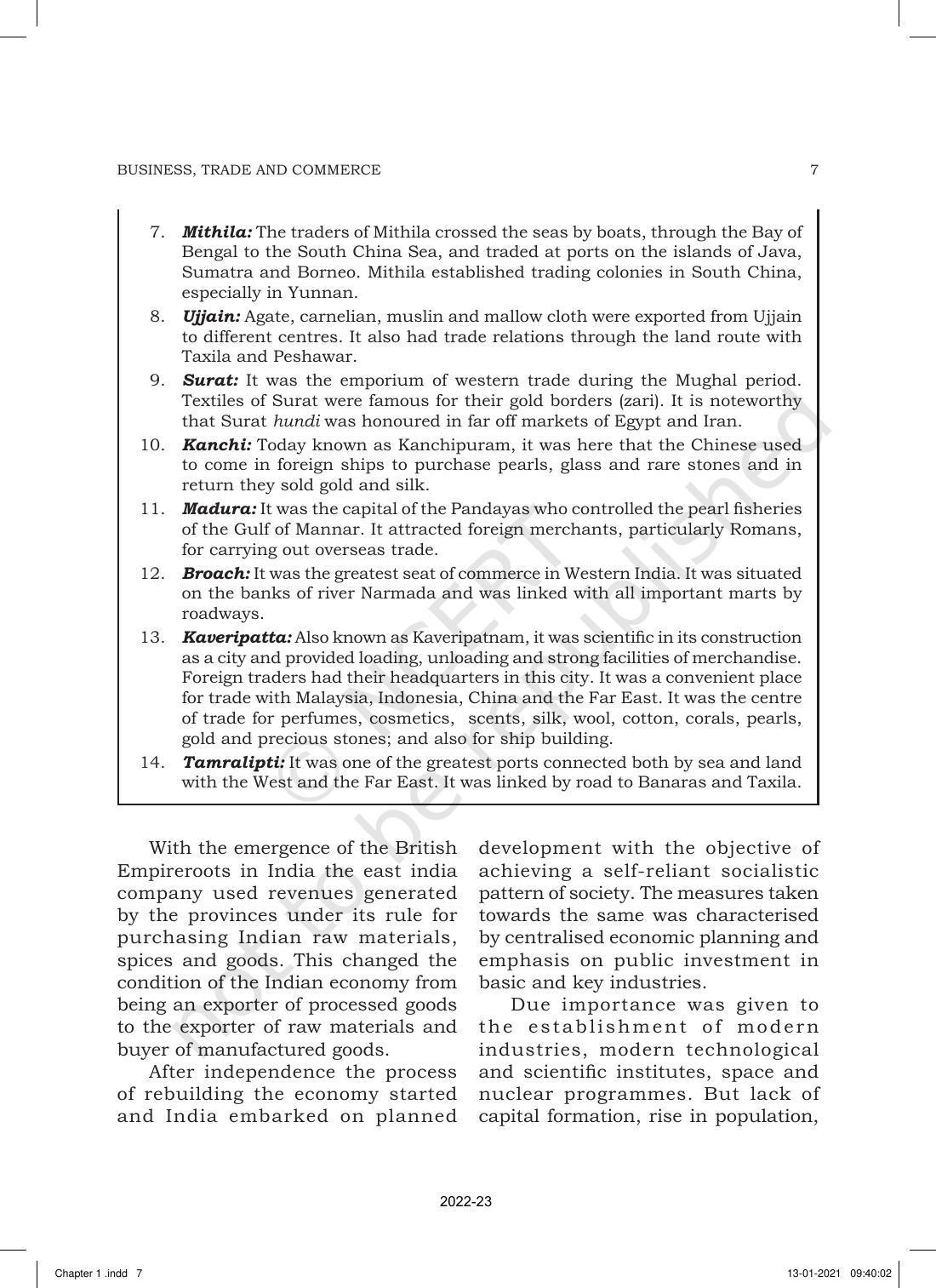 NCERT Book for Class 11 Business Studies Chapter 1 Nature and Purpose of Business - Page 7