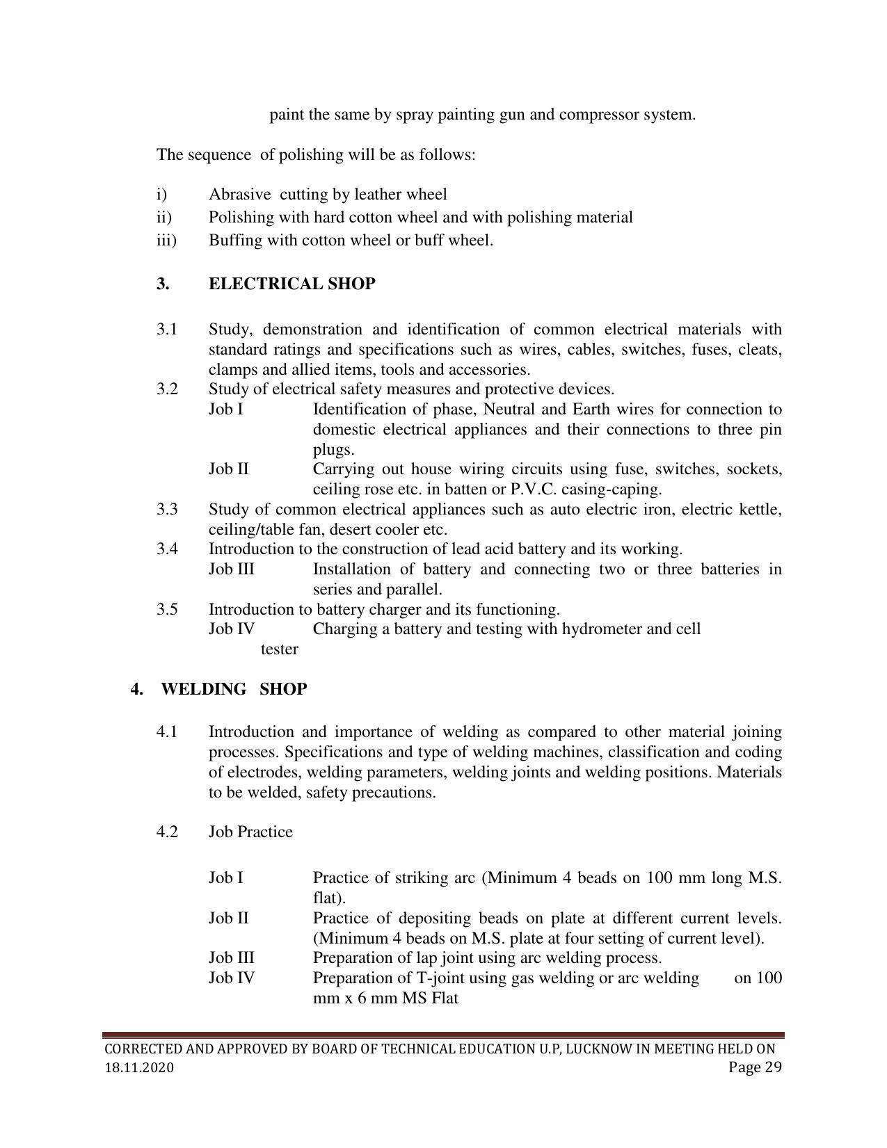 SYLLABUS FOR FIRST SEMESTER SESSION (2020-2021) - SIX SEMESTER DIPLOMA COURSE IN PAINT TECHNOLOGY - Page 29