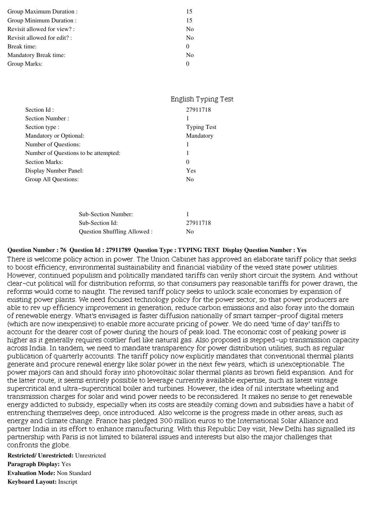 MP CPCT 09th Oct 2016 CPCT Question Paper Shift 1 - Page 45