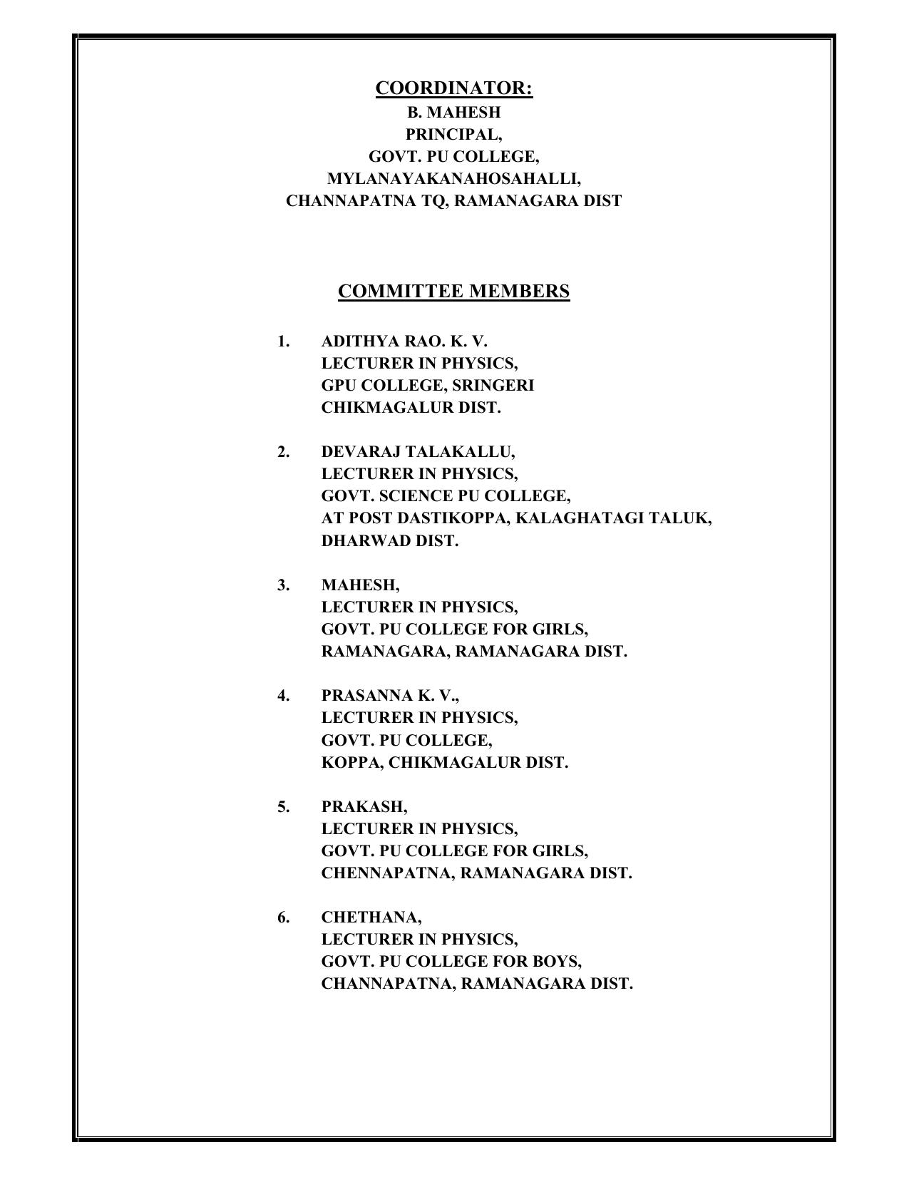 Karnataka 1st PUC Question Bank 2025 - Physics - Page 2