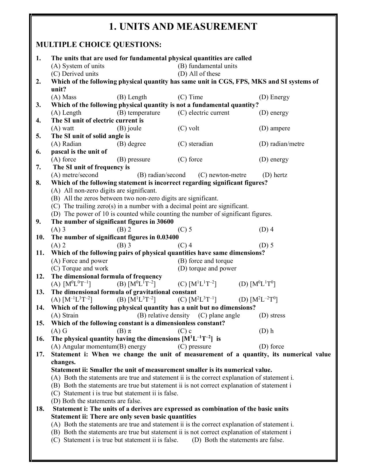 Karnataka 1st PUC Question Bank 2025 - Physics - Page 3