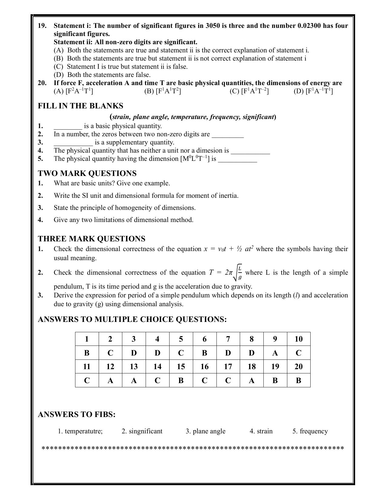 Karnataka 1st PUC Question Bank 2025 - Physics - Page 4