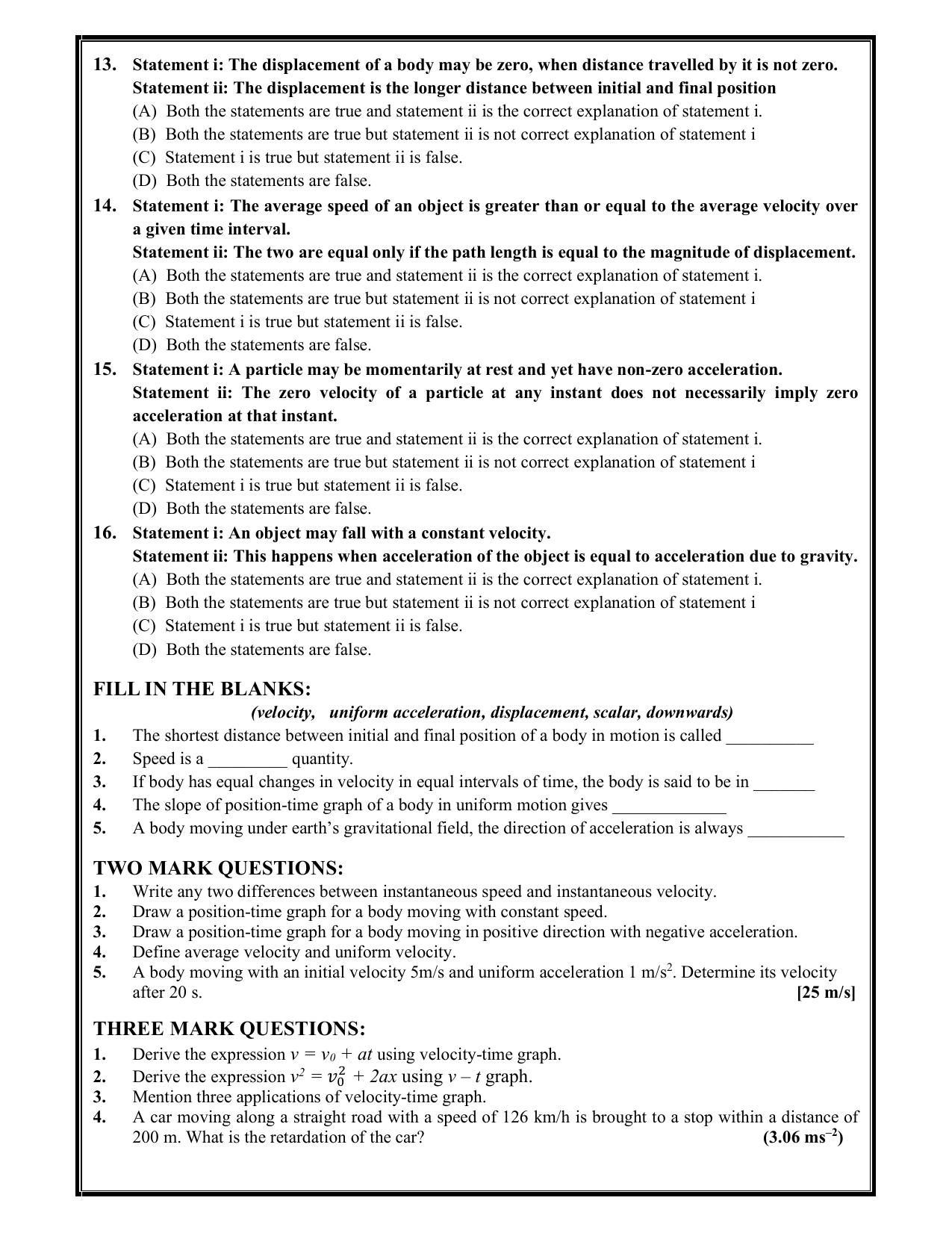 Karnataka 1st PUC Question Bank 2025 - Physics - Page 6