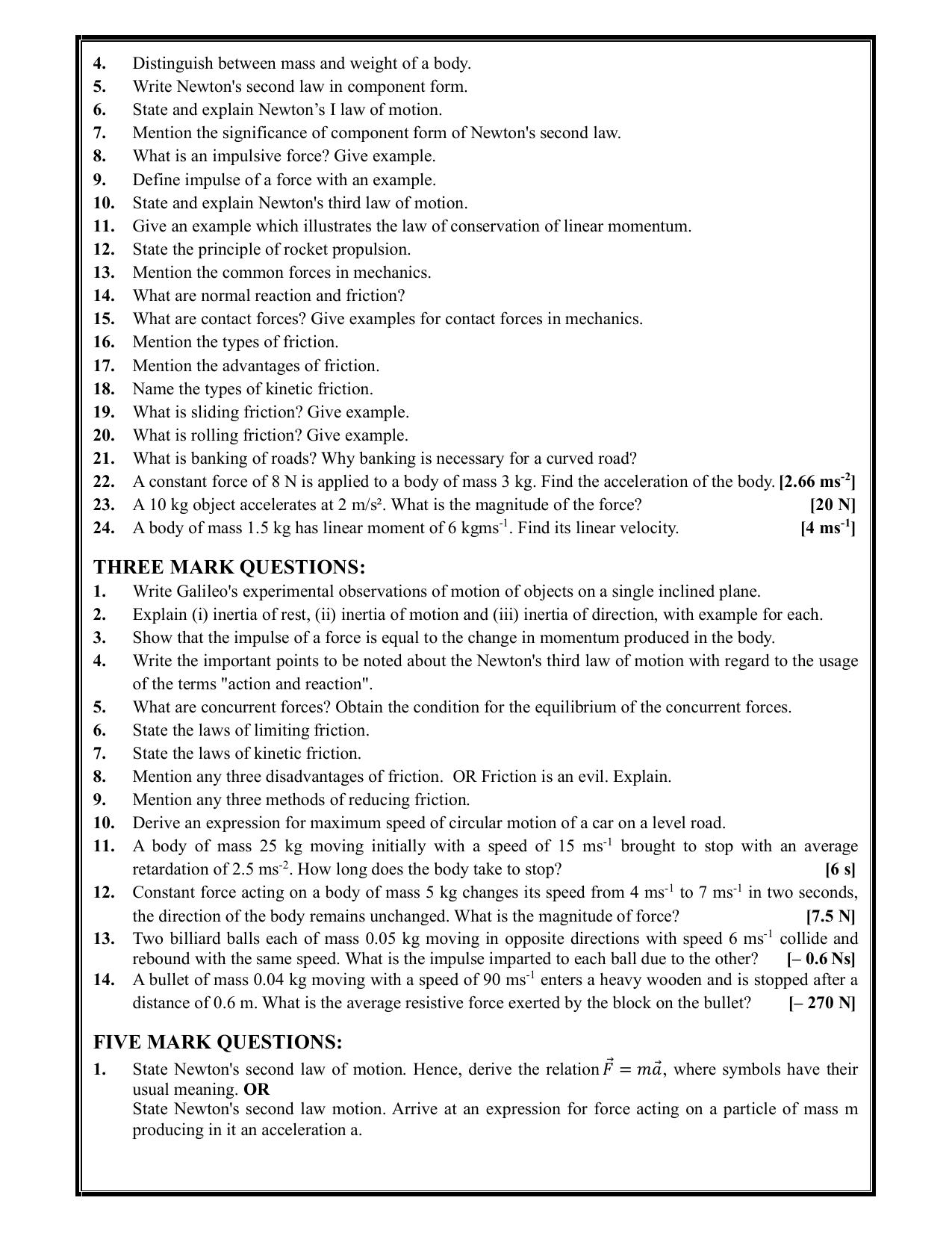 Karnataka 1st PUC Question Bank 2025 - Physics - Page 13