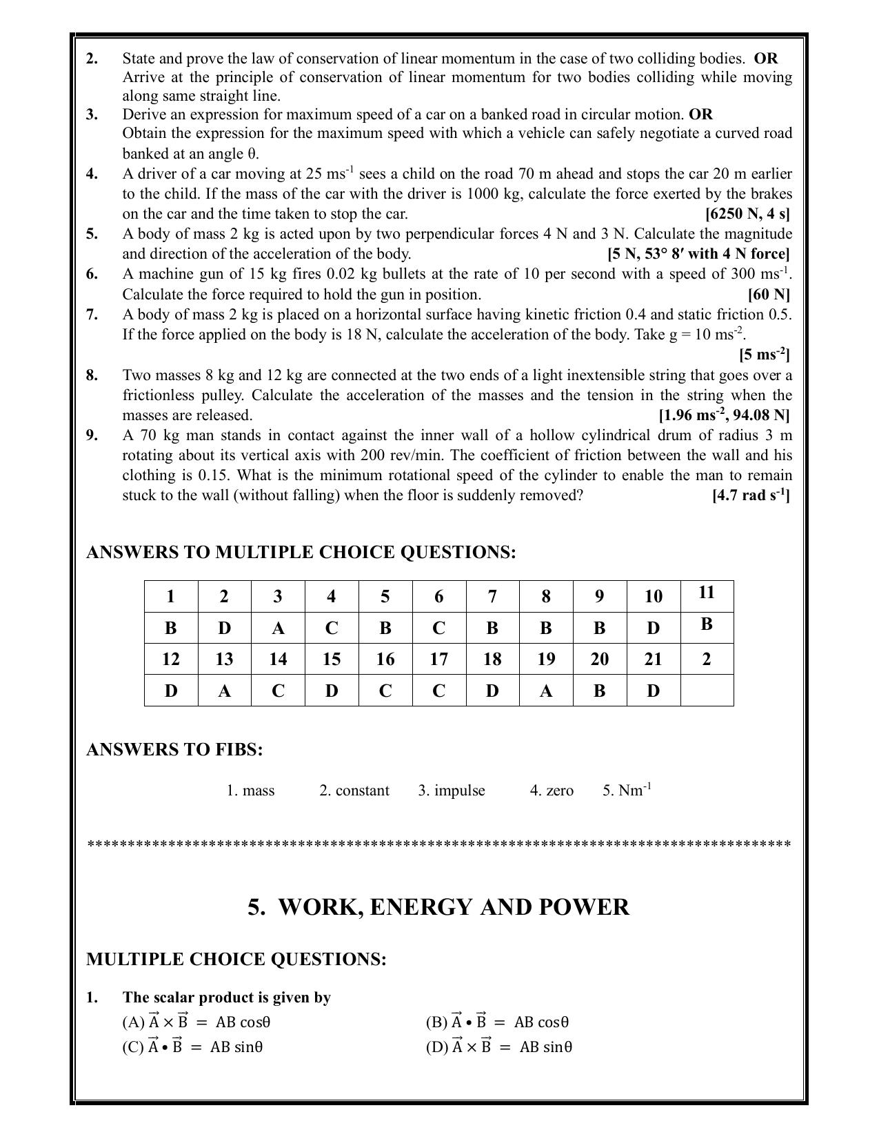 Karnataka 1st PUC Question Bank 2025 - Physics - Page 14