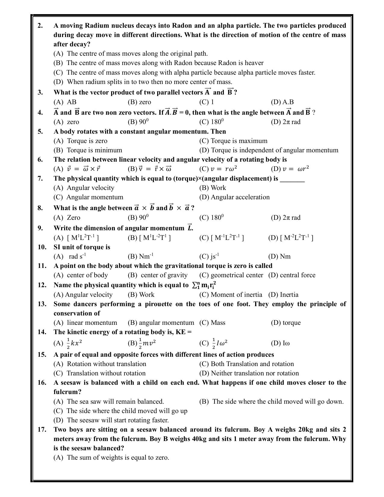 Karnataka 1st PUC Question Bank 2025 - Physics - Page 19