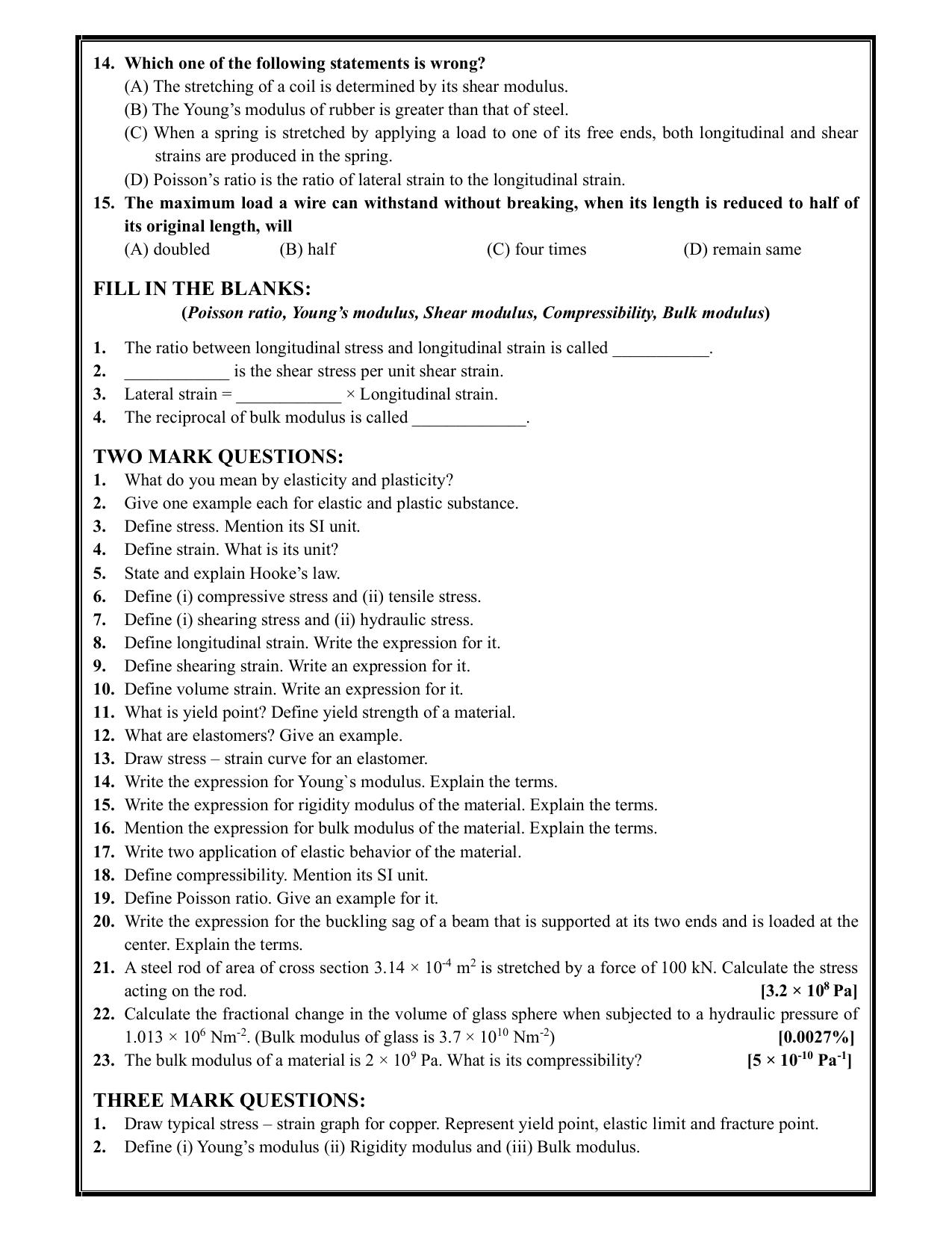 Karnataka 1st PUC Question Bank 2025 - Physics - Page 28