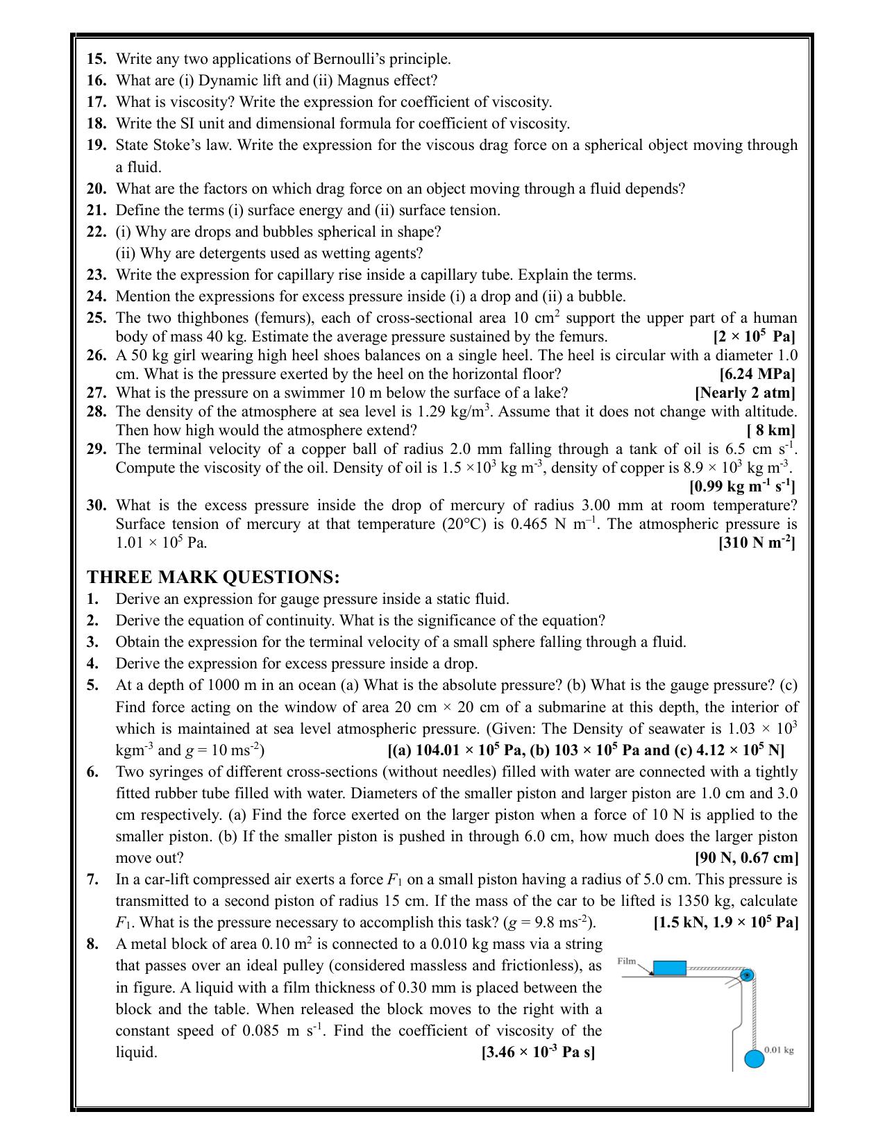 Karnataka 1st PUC Question Bank 2025 - Physics - Page 32