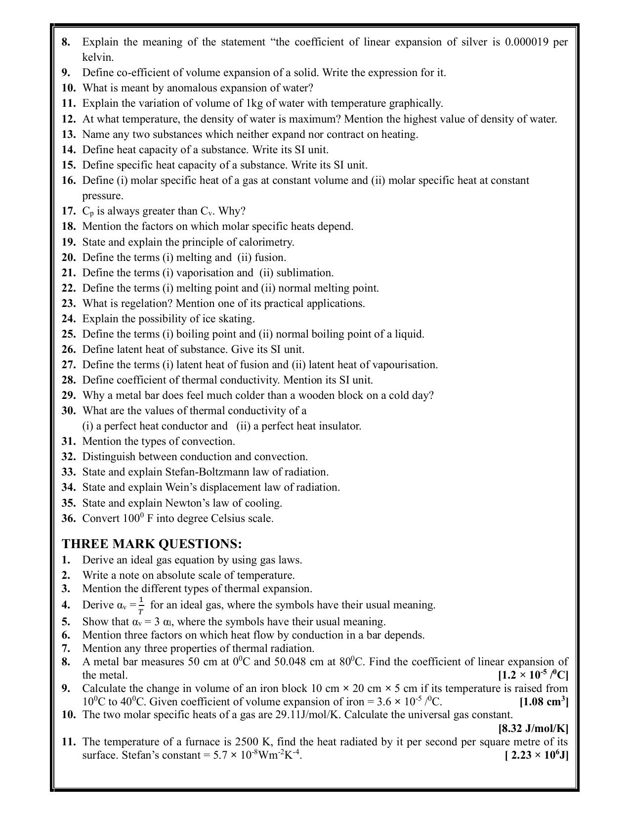 Karnataka 1st PUC Question Bank 2025 - Physics - Page 36