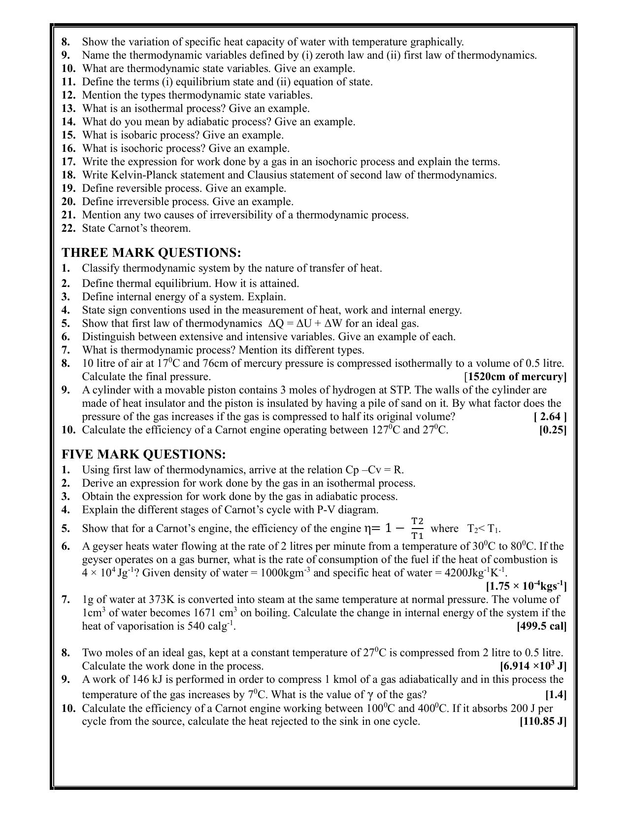 Karnataka 1st PUC Question Bank 2025 - Physics - Page 40