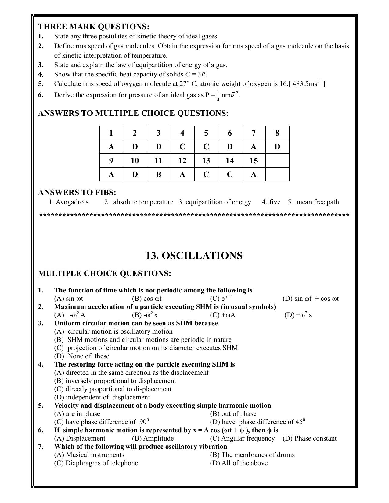 Karnataka 1st PUC Question Bank 2025 - Physics - Page 43