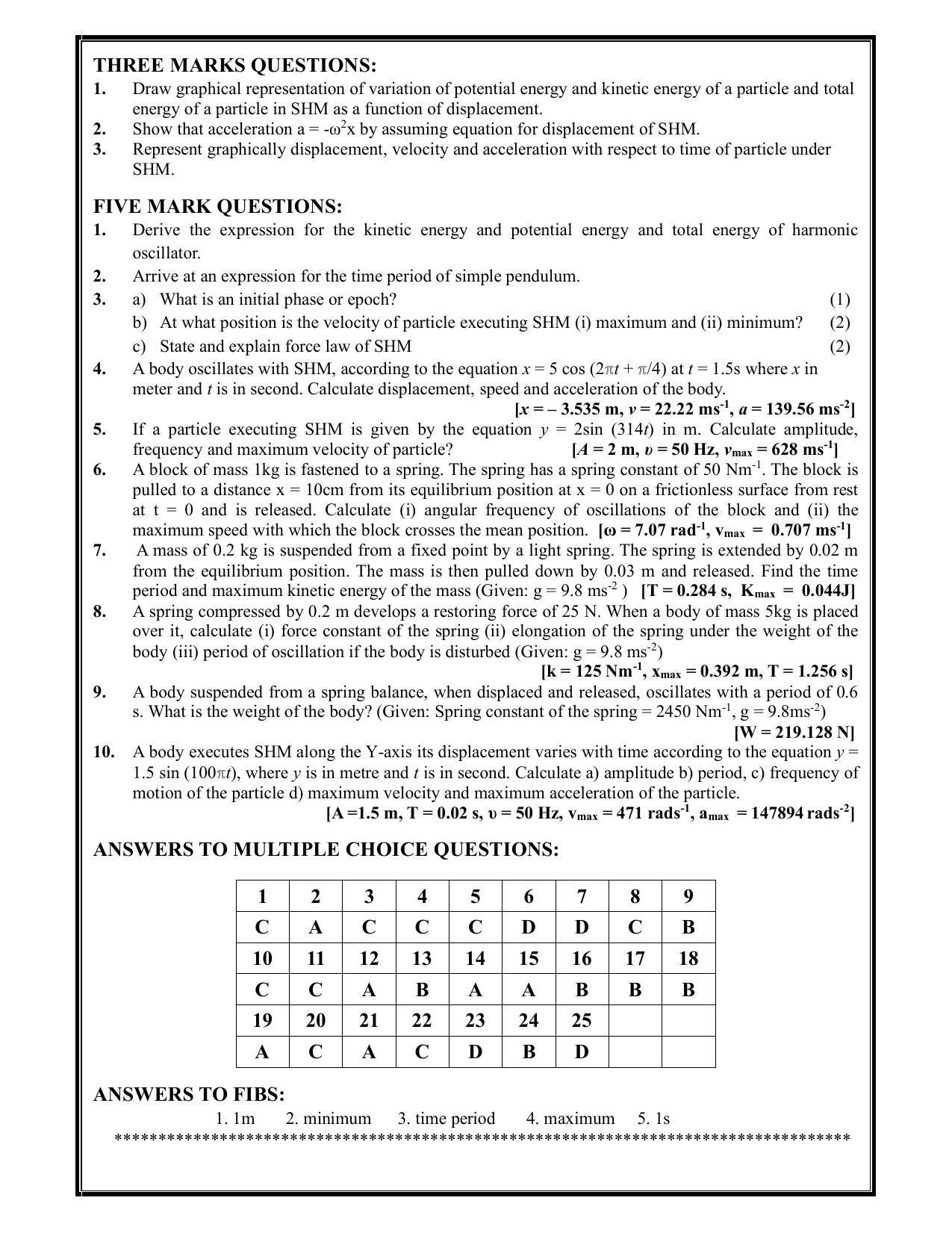 Karnataka 1st PUC Question Bank 2025 - Physics - Page 46