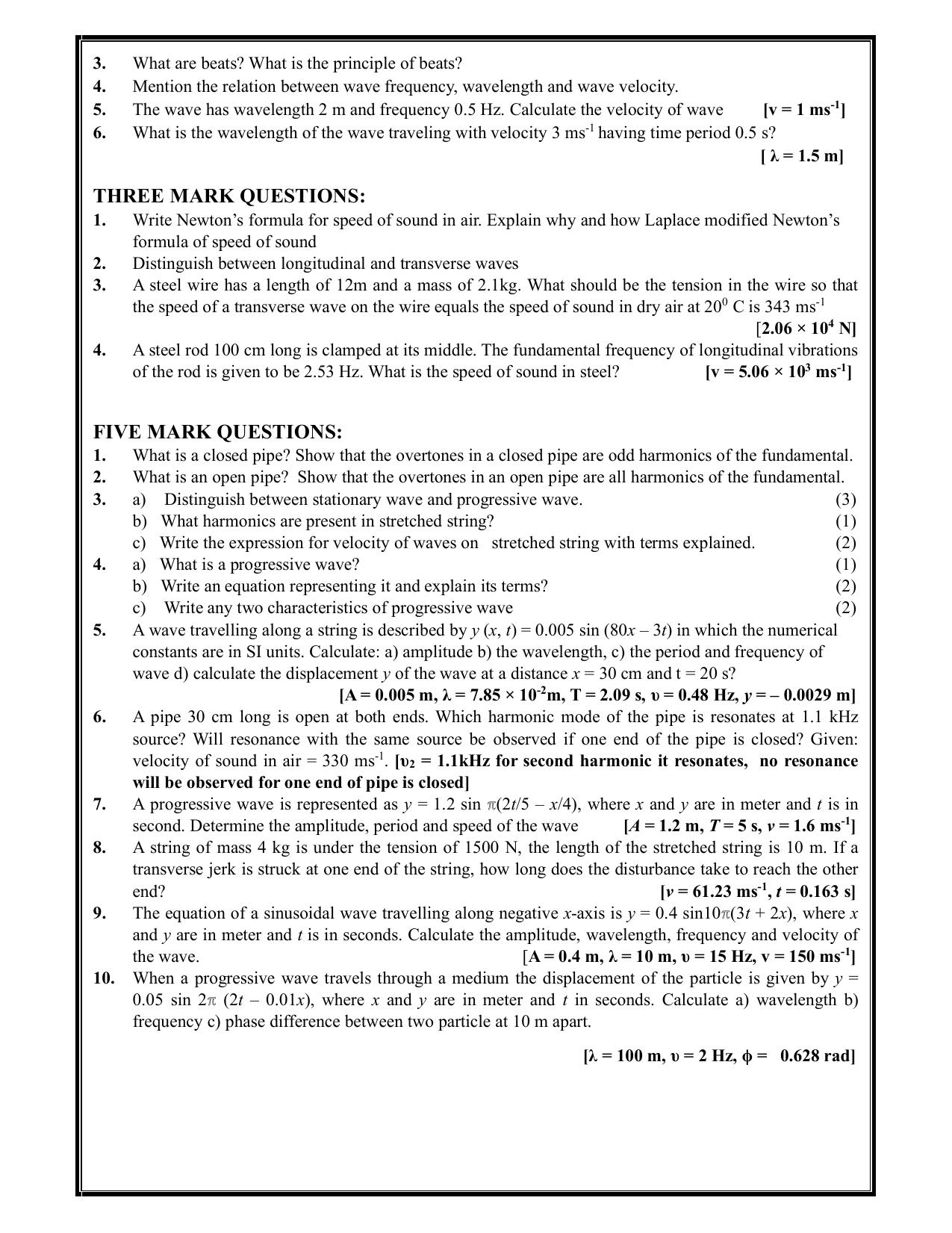 Karnataka 1st PUC Question Bank 2025 - Physics - Page 49