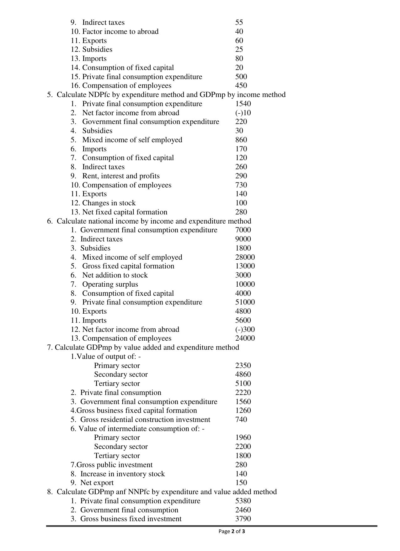 CBSE Class 12 Economics Income Expenditure Method - Page 2