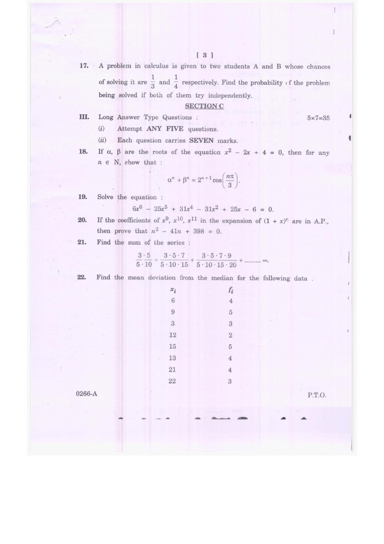 TS Inter 2nd Year Mathematics IIA Model Paper 2023 (PDF) - Page 3