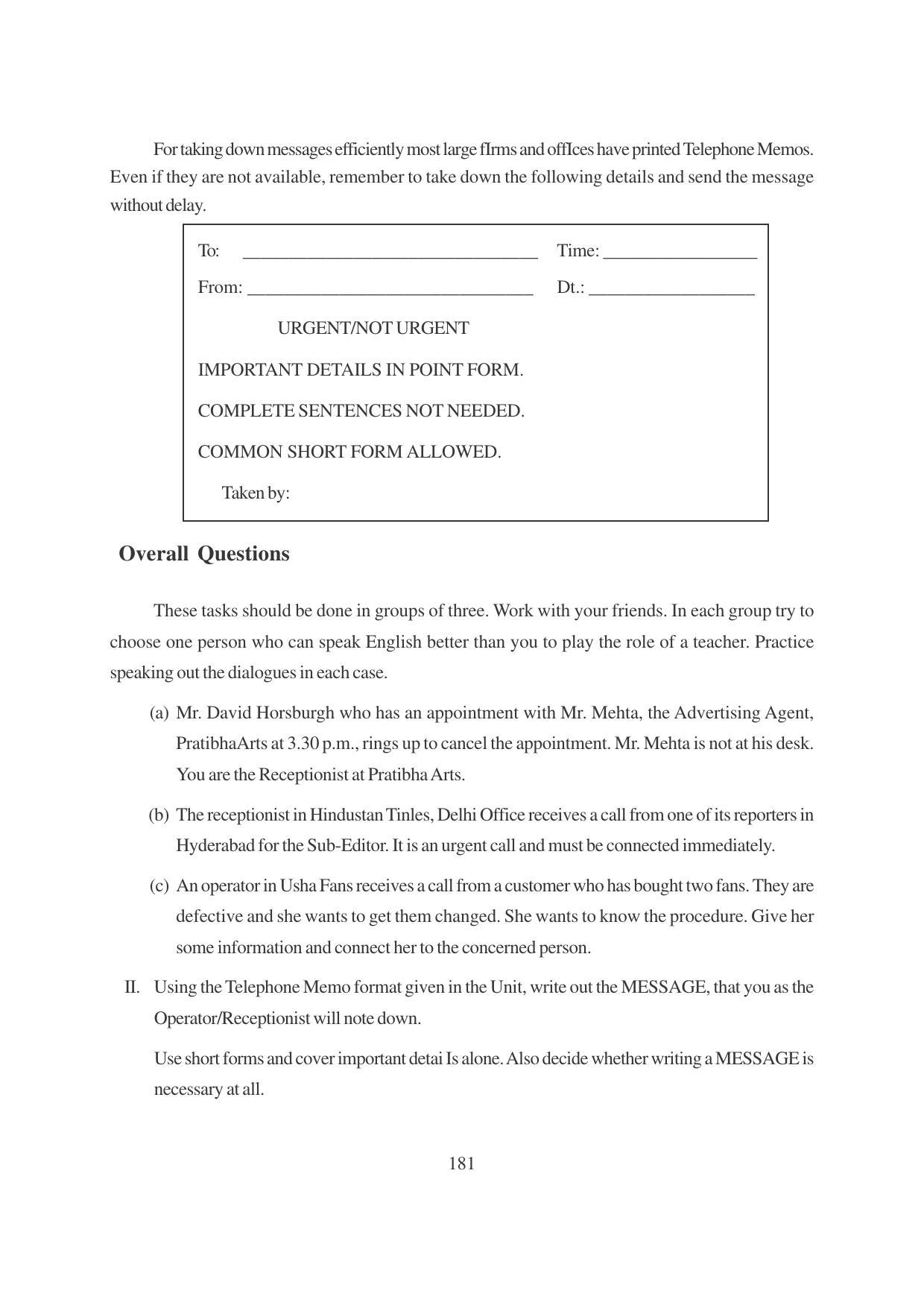 TS SCERT Inter 1st Year English Path 1 (English Medium) Text Book - Page 186
