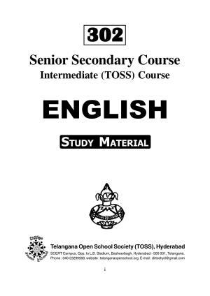 TS SCERT Inter 1st Year English Path 1 (English Medium) Text Book