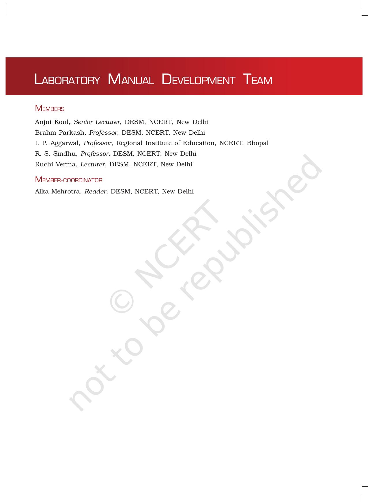NCERT Laboratory Manuals for Class XI Chemistry - Unit-1 Introduction - Page 7