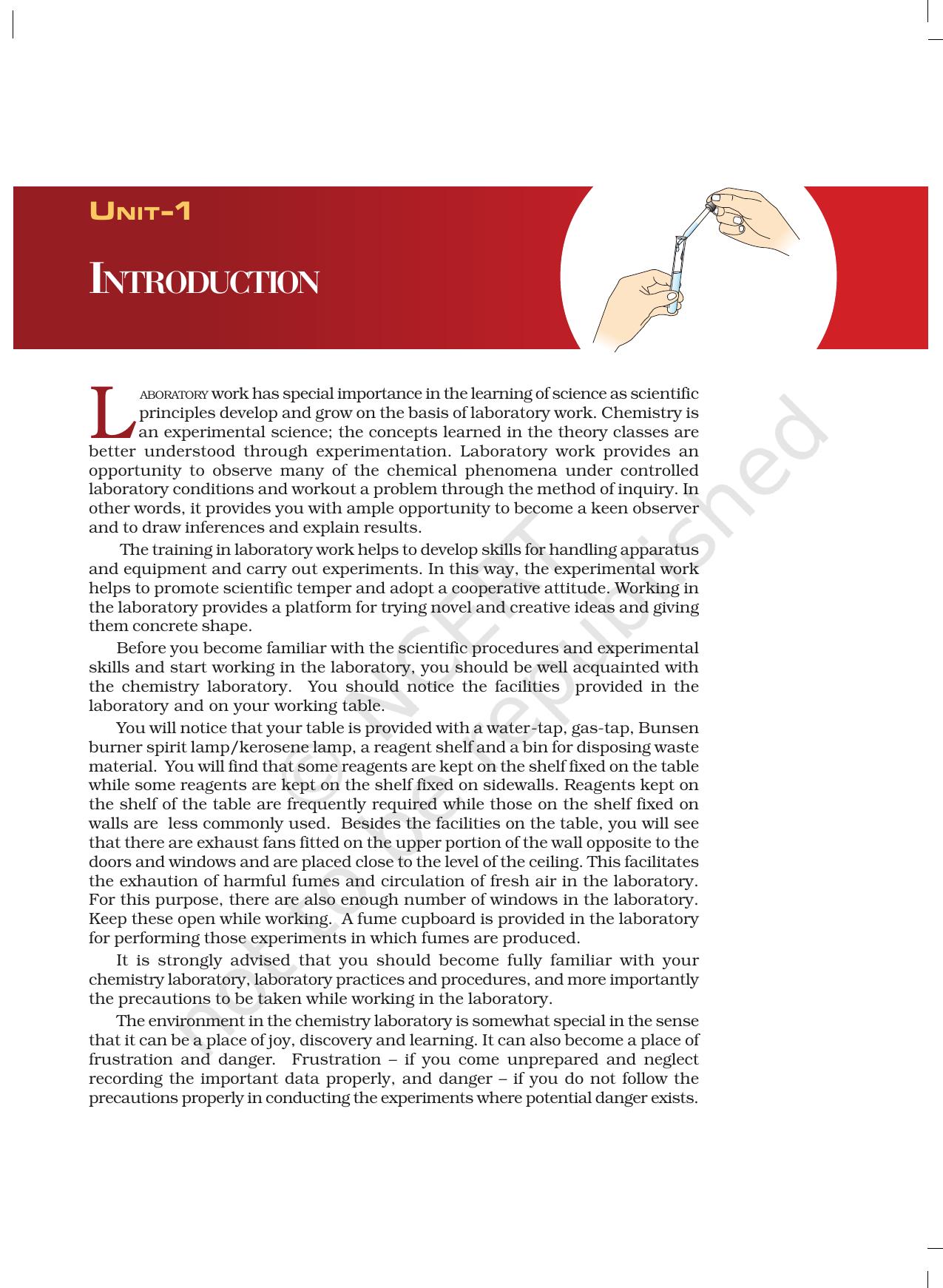 NCERT Laboratory Manuals for Class XI Chemistry - Unit-1 Introduction - Page 13