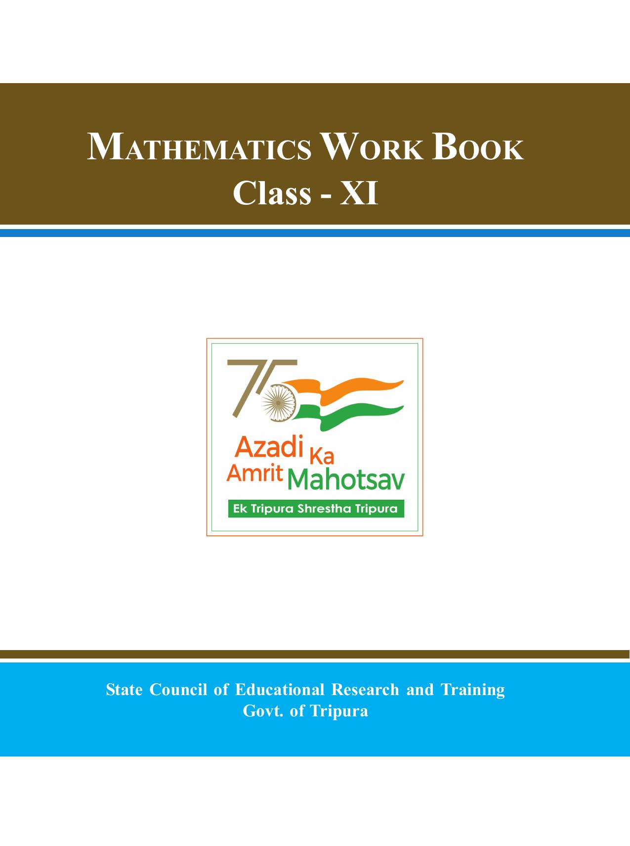 Tripura Board Class 11 Mathematics English Version Workbooks - Page 1