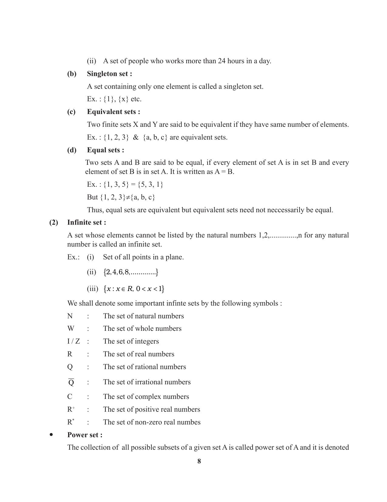 Tripura Board Class 11 Mathematics English Version Workbooks - Page 8