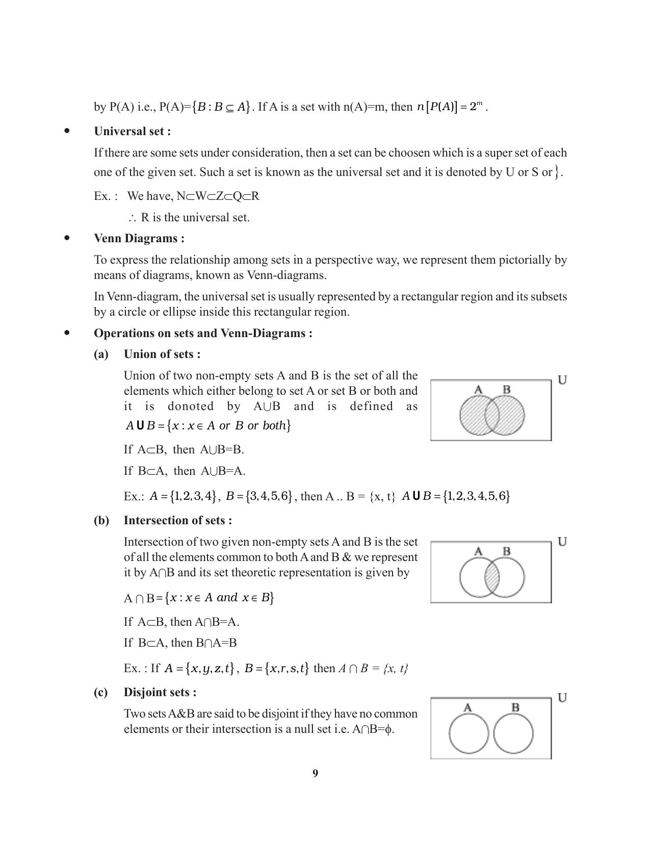Tripura Board Class 11 Mathematics English Version Workbooks - Page 9